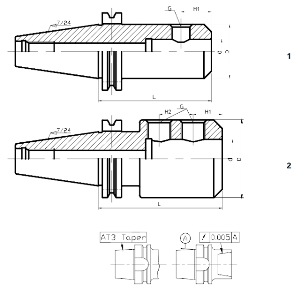 Оправка SK40-SL25-100